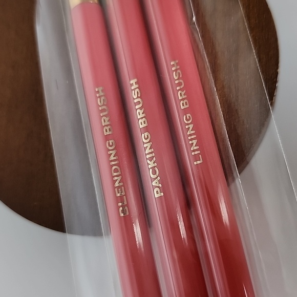 Alamar 3 Piece Eye Brush Trio - Pink Eyeshadow Brush Set - Picture 4 of 6